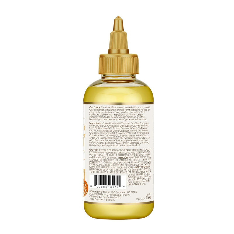 Bottle of olive oil with a gold cap on a white background