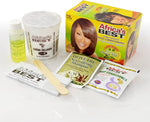 Africa's Best hair care product set including a box, bottles, and packets on a white background