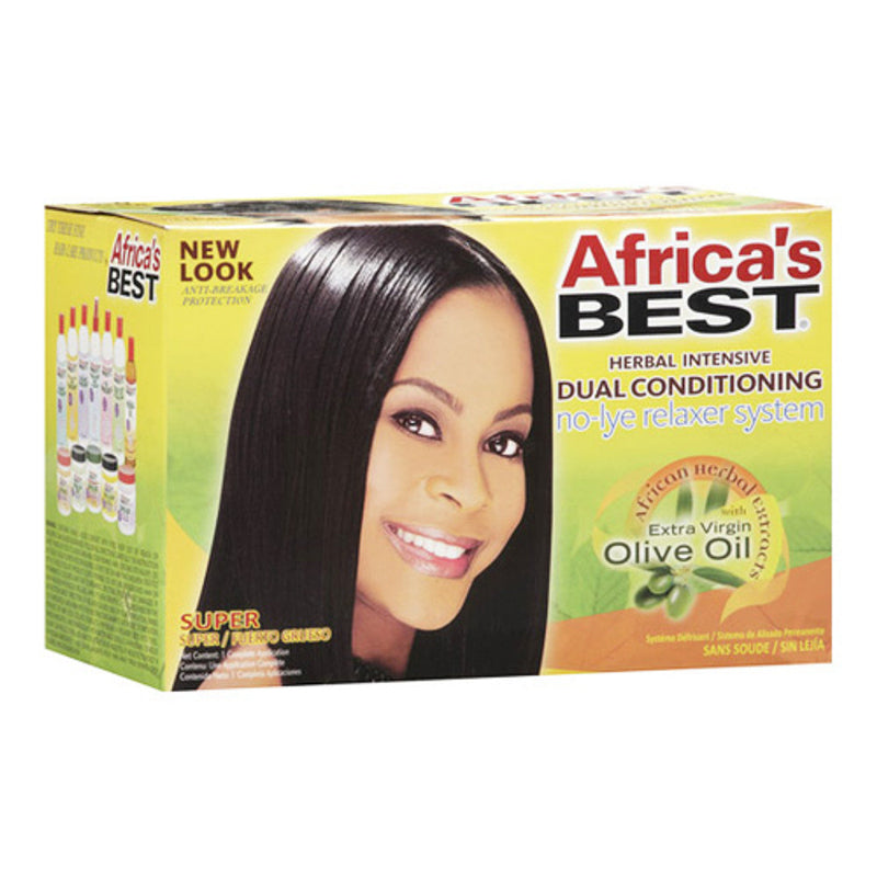 Box of Africa's Best hair care product with a woman's face on the packaging.