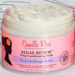 Camille Rose Algae Renew Deep Conditioning Mask jar with pink label