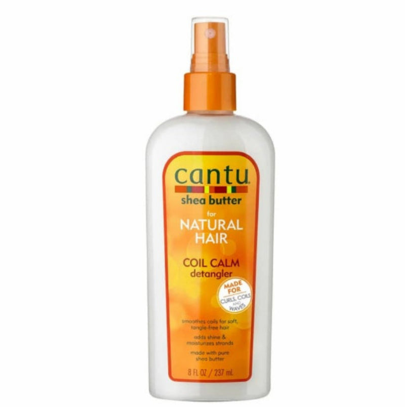 Cantu Shea Butter Coil Calm Detangler spray bottle for natural hair