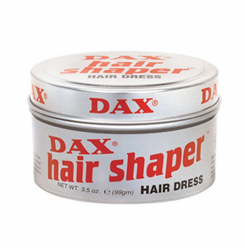 Dax hair shaper hair dress container on a white background