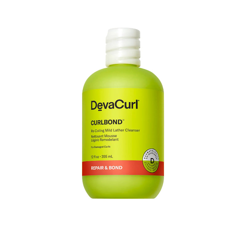 DevaCurl Curlbond Re-Coiling Mild Lather Cleanser 12oz for defined, healthy curls