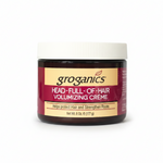 Groganics hair care product jar on a white background