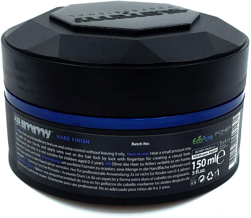 Gummy 150ml Keratin Hair Wax with hard finish for sleek, styled hair