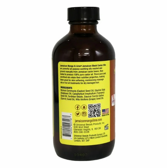 Jamaican Mango & Lime Original Black Castor Oil 8oz