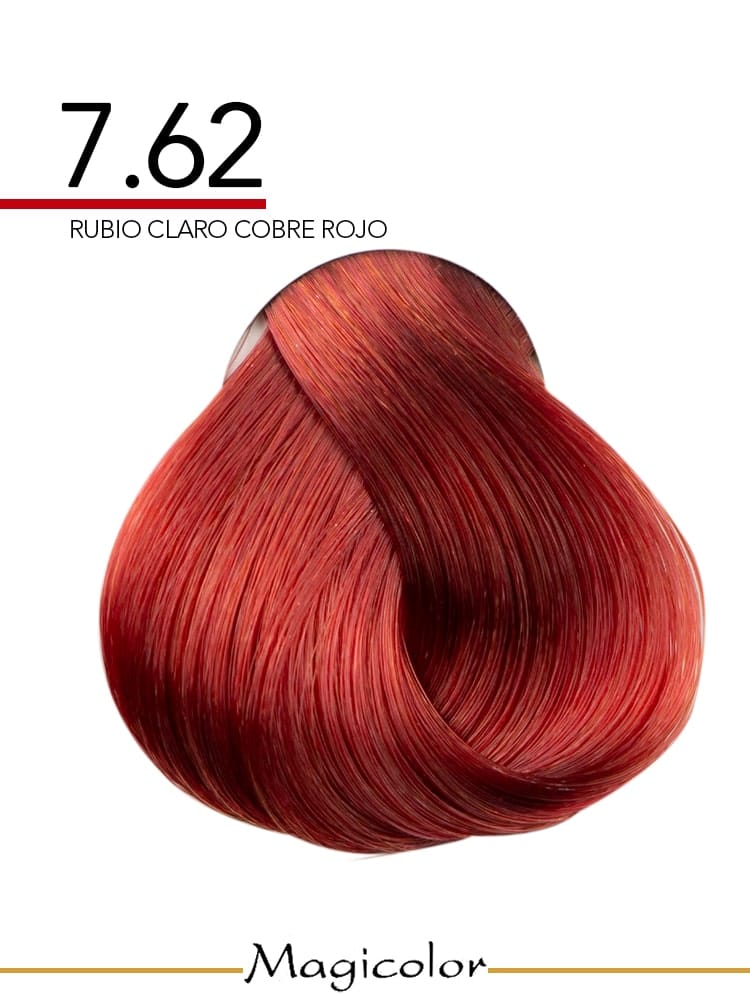 MagiColor Permanent Hair Color (7.62) Light Copper Red Blonde 100ml