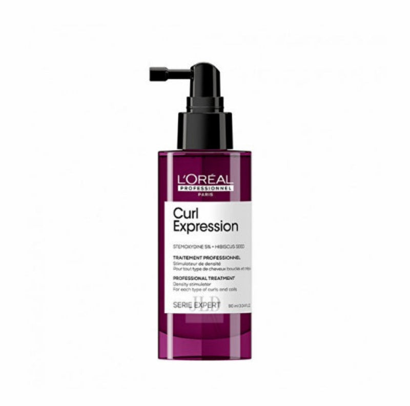 L'Oreal Curl Expression hair treatment bottle on a white background