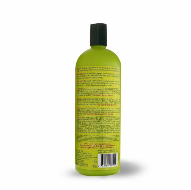 Green bottle with black cap on a white background