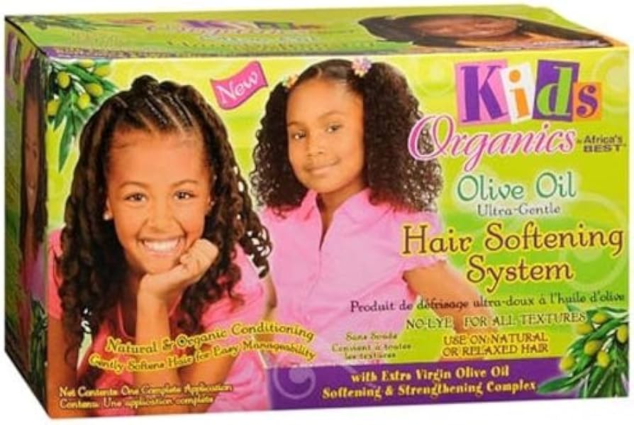Africa's Best Organic Kids Olive Oil Hair Softening System Kit
