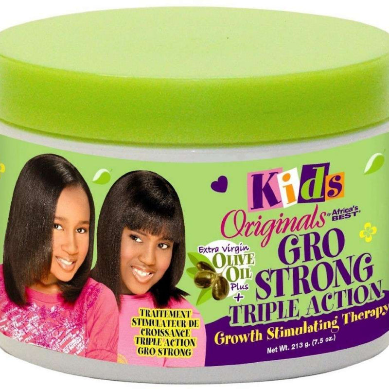 Jar of Kids Originals Gro Strong growth stimulating therapy with two children on the label.