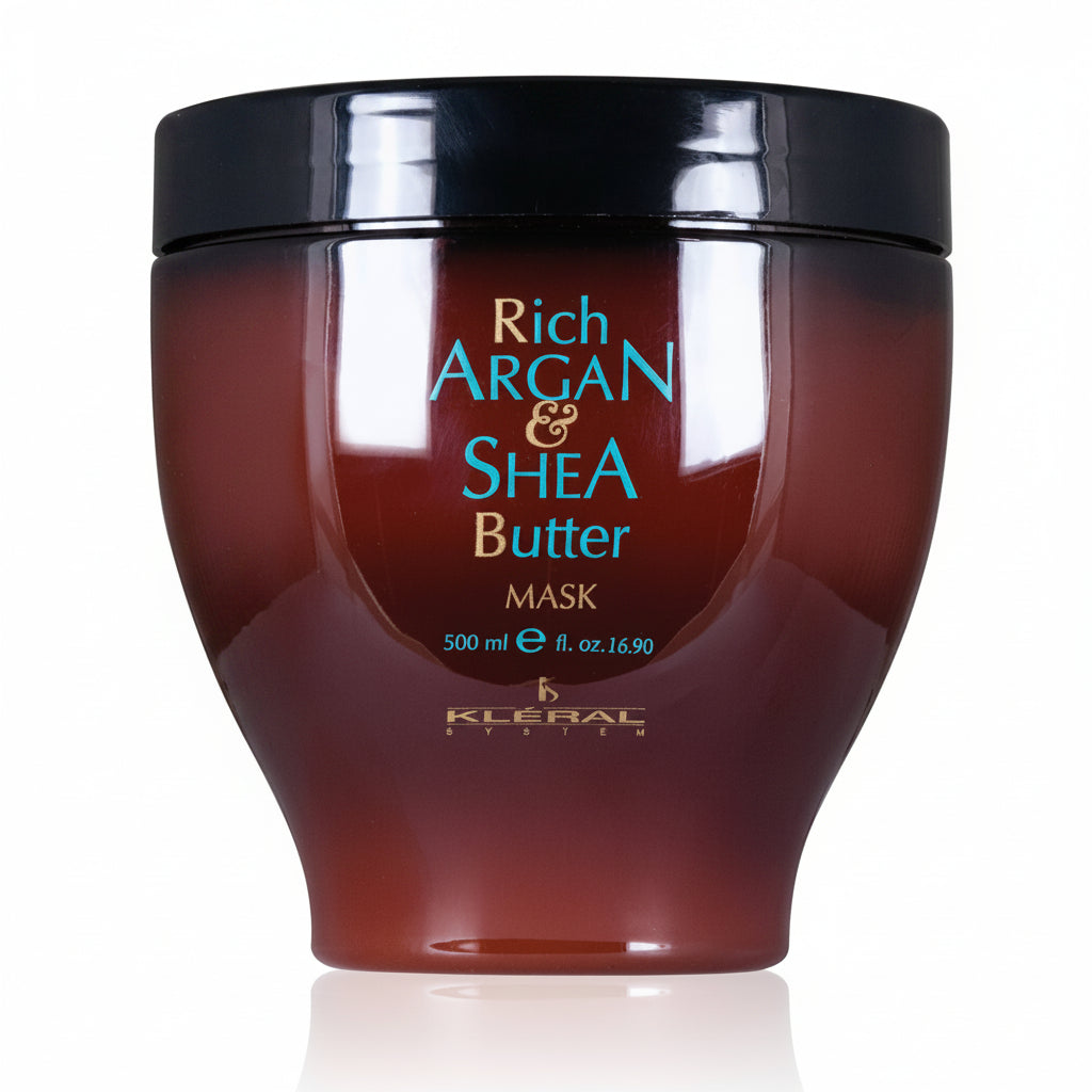 Kleral Argan & Shea Butter Hair Mask for Dry and Damaged Hair jar front view