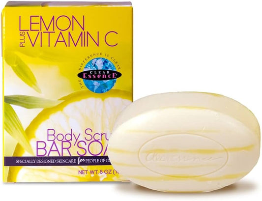 Clear Essence Lemon Scrub Bar Soap 150g