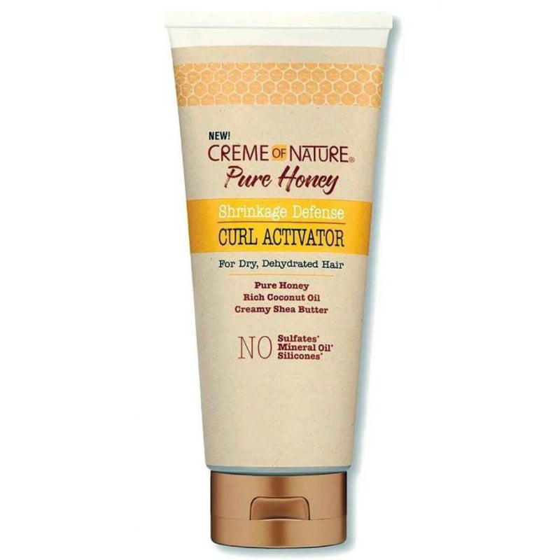 Creme of Nature Pure Honey Curl Activator tube on a white background