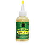 A bottle of Jamaican Mango Lime Cactus Oil Serum with a white cap and a label that includes the product name and the brand Rasta.