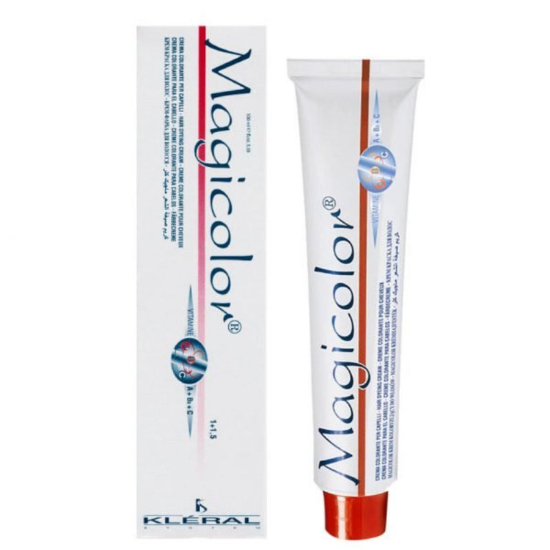 Magicolour hair dye tube and packaging on a white background