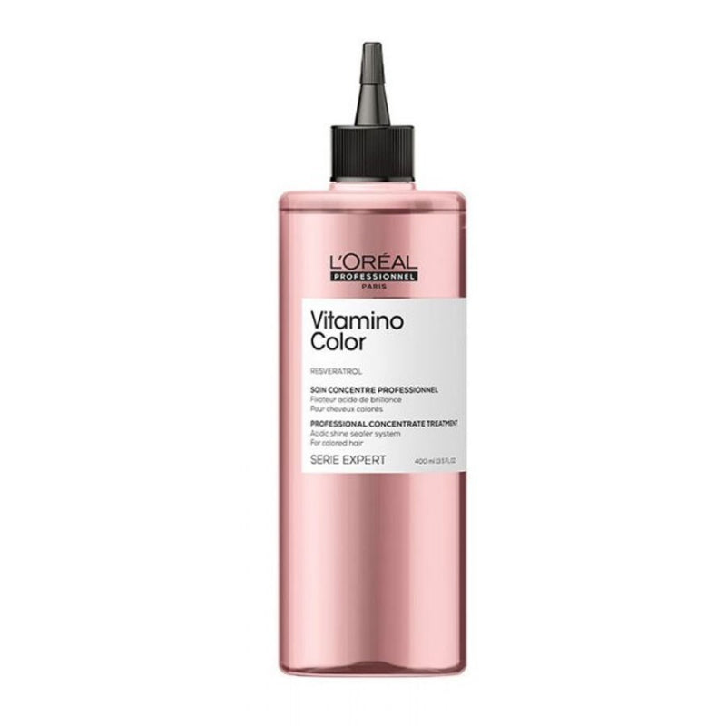 L'Oreal Vitamino Color hair care product bottle on a white background