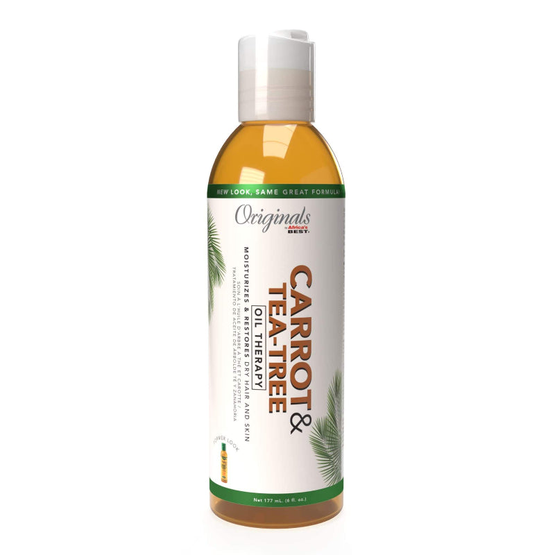 Africa's Best Carrot Tea-Tree Oil Therapy 6oz hair and scalp treatment bottle