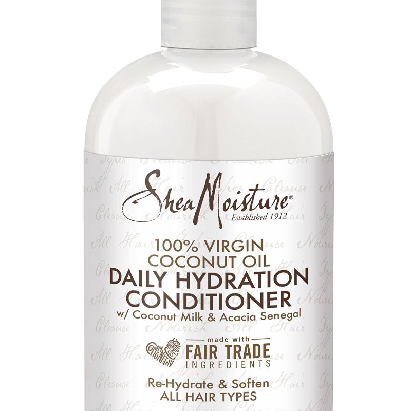 SheaMoisture daily hydration conditioner bottle on a white background