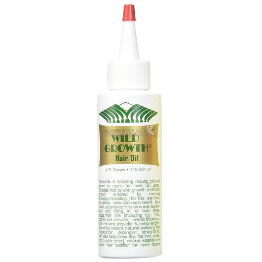 Wild Growth Hair Oil 4oz bottle for hair growth and scalp health